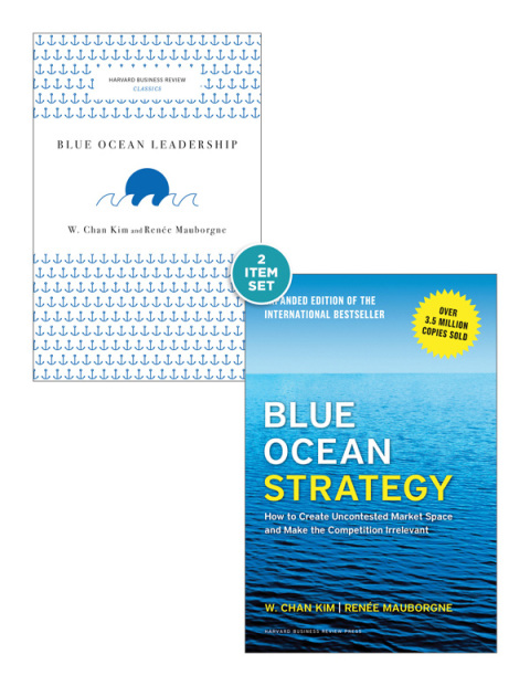 Cover image for book Blue Ocean Strategy with Harvard Business Review Classic Article “Blue Ocean Leadership” (2 Books)