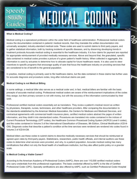 Cover image for book Medical Coding Speedy Study Guides