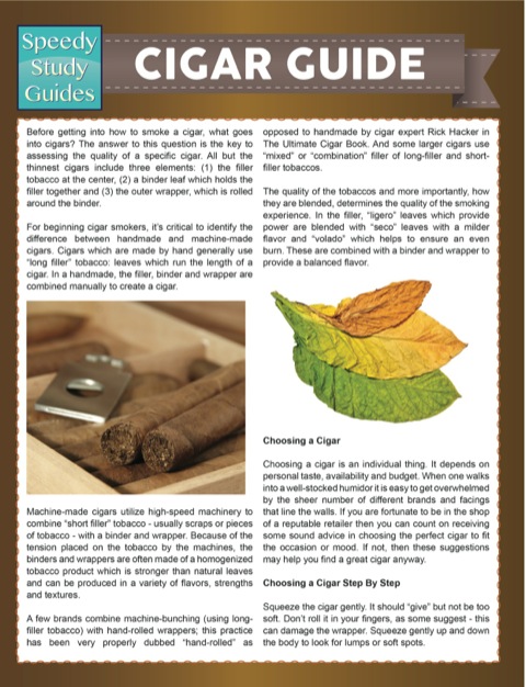 Cover image for book Cigar Guide (Speedy Study Guides)
