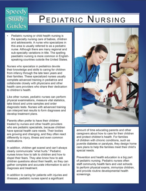 Cover image for book Pediatric Nursing (Speedy Study Guides)
