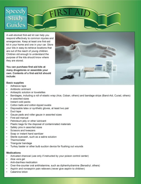 Cover image for book First Aid (Speedy Study Guides)