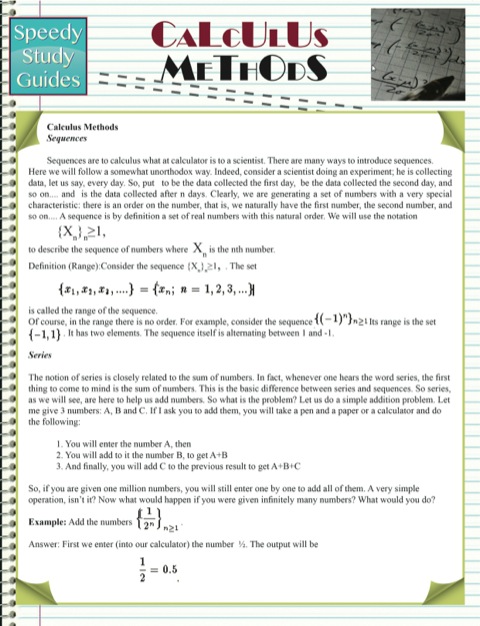 Cover image for book Calculus Methods (Speedy Study Guides)