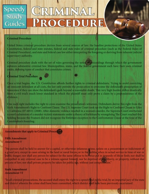 Cover image for book Criminal Procedure (Speedy Study Guides)