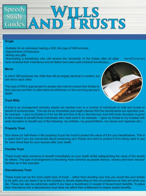 Cover image for book Wills And Trusts (Speedy Study Guides)