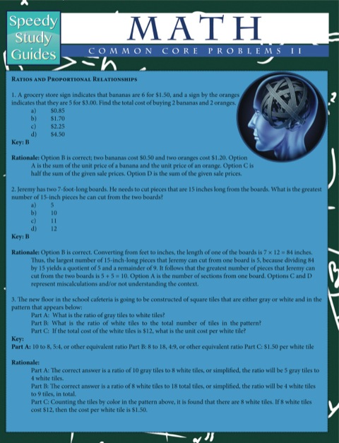 Cover image for book Math Common Core Problems Il (Speedy Study Guides)