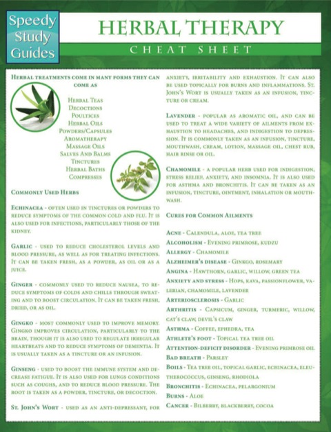Cover image for book Herbal Therapy Cheat Sheet (Speedy Study Guides)