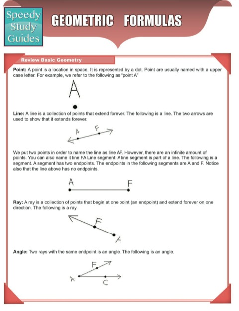 Cover image for book Geometric Formulas (Speedy Study Guides)