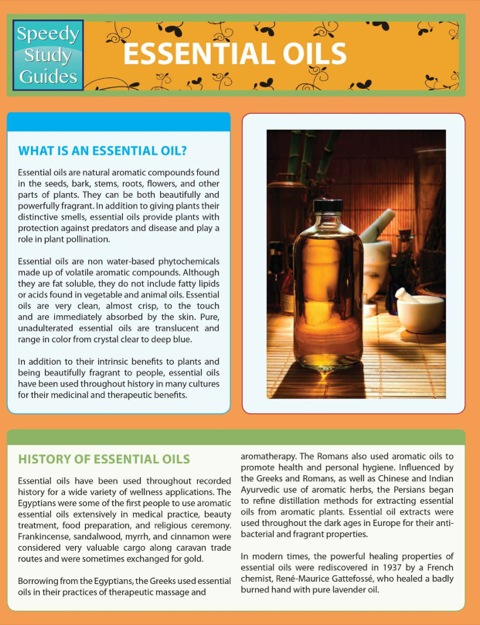 Cover image for book Essential Oils (Speedy Study Guides)