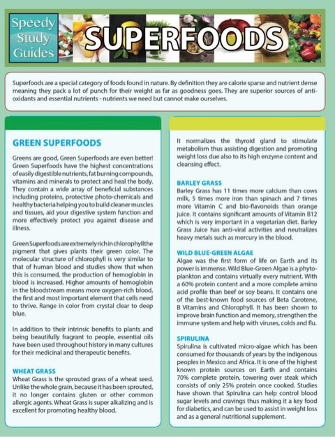 Cover image for book Superfoods (Speedy Study Guides)