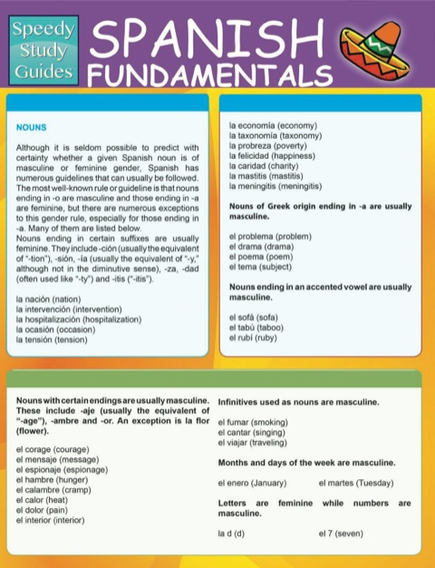 Spanish Fundamentals 1 (Speedy Study Guides)