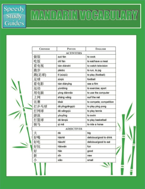 Cover image for book Mandarin Vocabulary (Speedy Study Guides)