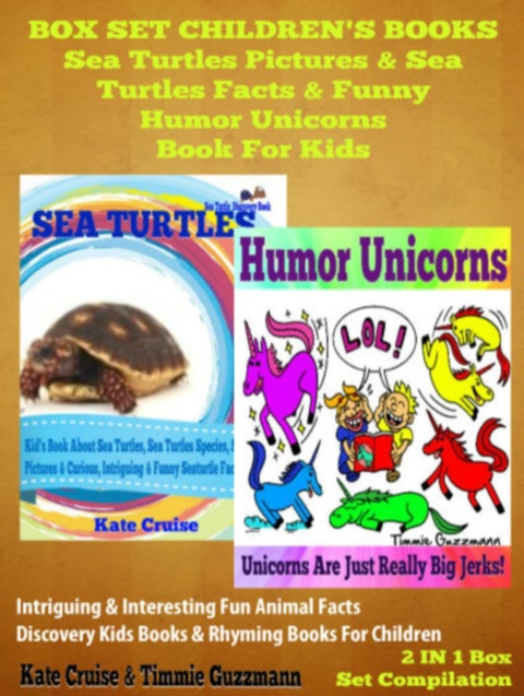 Cover image for book Sea Turtles Pictures & Sea Turtles Facts & Funny Humor Unicorns Book For Kids - Discovery Kids Books & Rhyming Books For Children