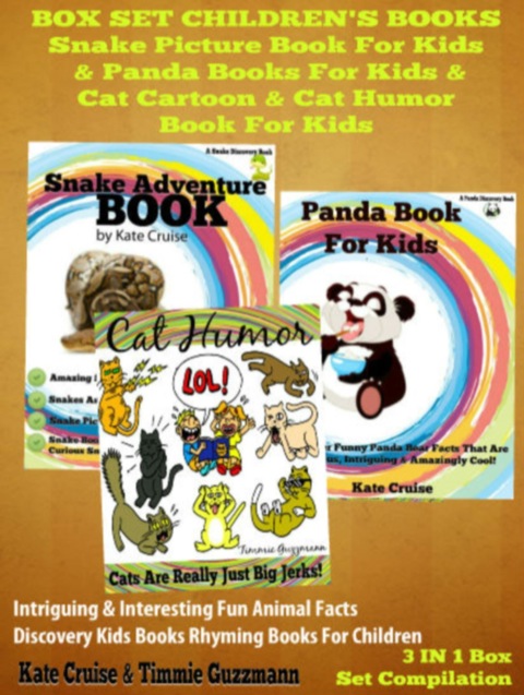 Cover image for book Animals Books For Kids: Snakes, Pandas & Cat Humor