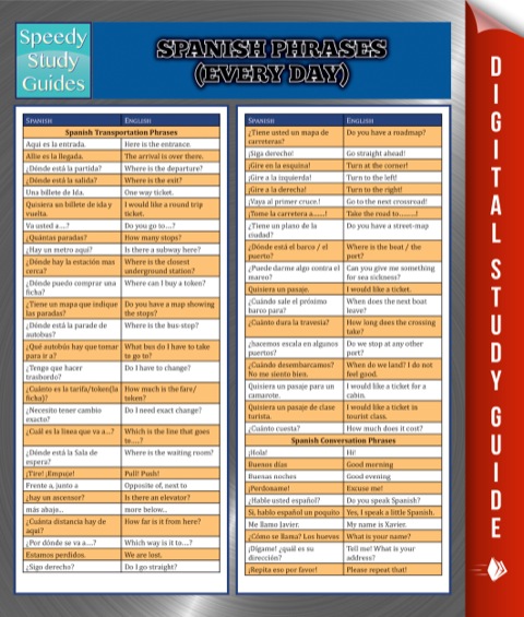 Cover image for book Spanish Phrases (Everyday) Speedy Study Guides