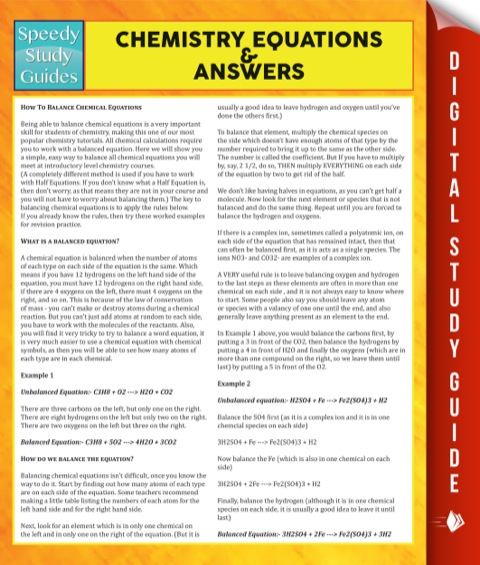 Cover image for book Chemistry Equations & Answers