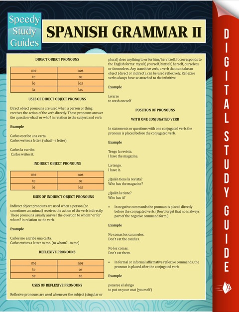 Cover image for book Spanish Grammar II (Speedy Language Study Guides)
