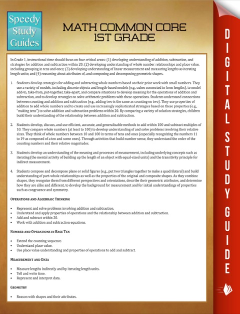 Cover image for book Math Common Core 1St Grade