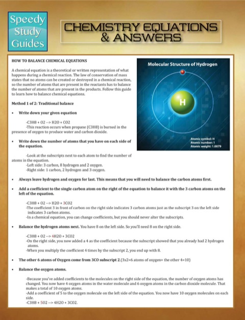 Cover image for book Chemistry Equations & Answers