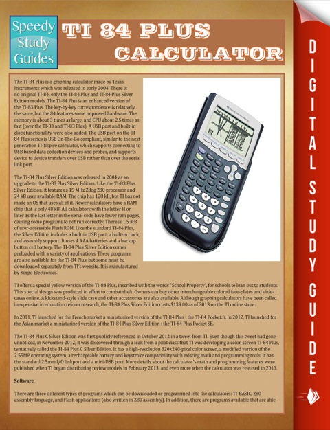 Cover image for book Ti 84 Plus Calculator