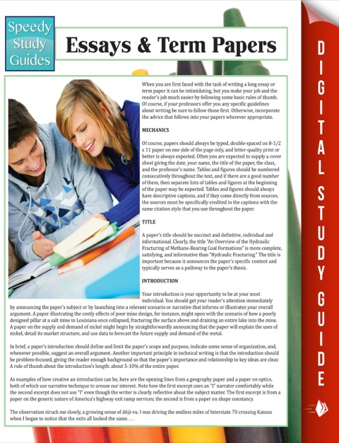 Cover image for book Essays & Term Papers