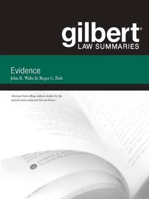 Cover image for book Gilbert Law Summaries on Evidence