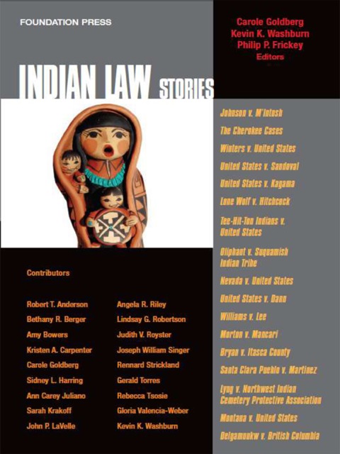 Cover image for book Goldberg, Washburn and Frickey's Indian Law Stories