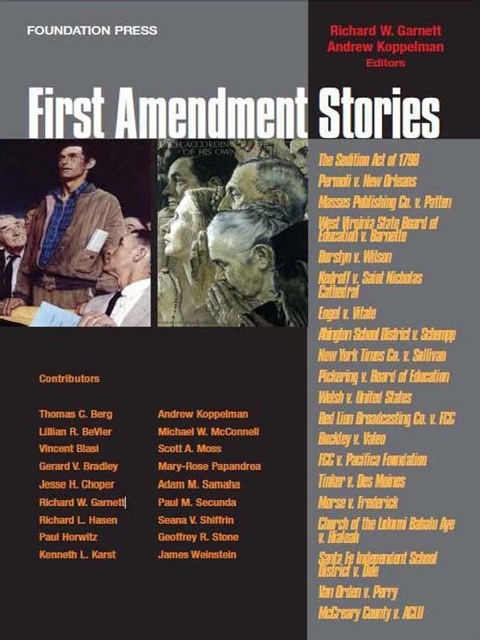 Cover image for book Garnett and Koppelman's First Amendment Stories