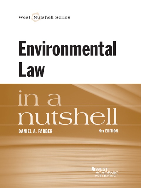 Cover image for book Farber's Environmental Law in a Nutshell