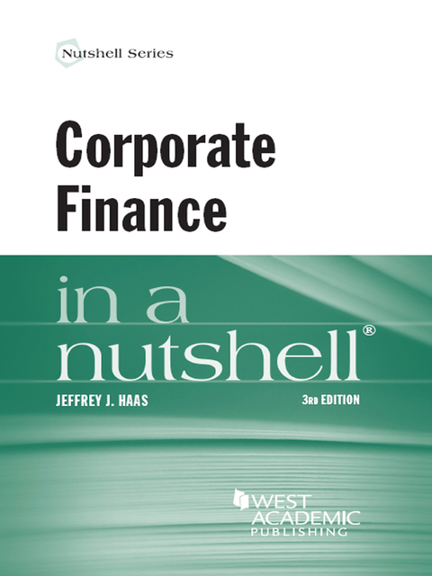 Cover image for book Haas' Corporate Finance in a Nutshell, 3d