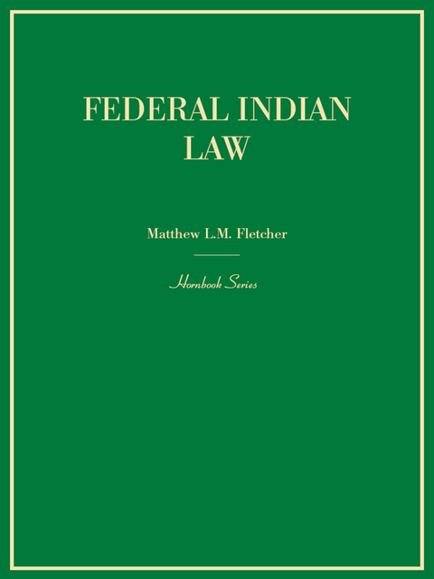 Cover image for book Fletcher's Federal Indian Law (Hornbook Series)