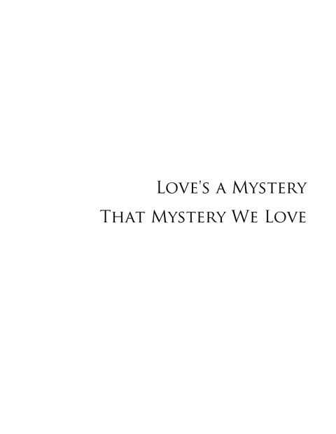 Cover image for book Love's a Mystery