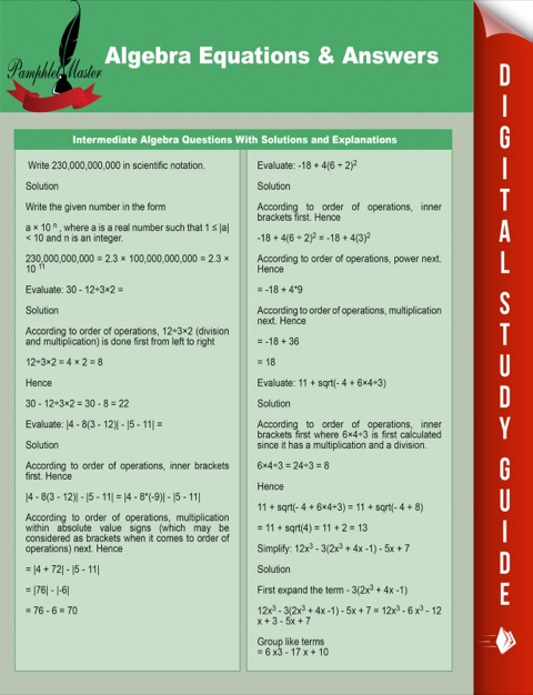 Cover image for book Algebra Equations