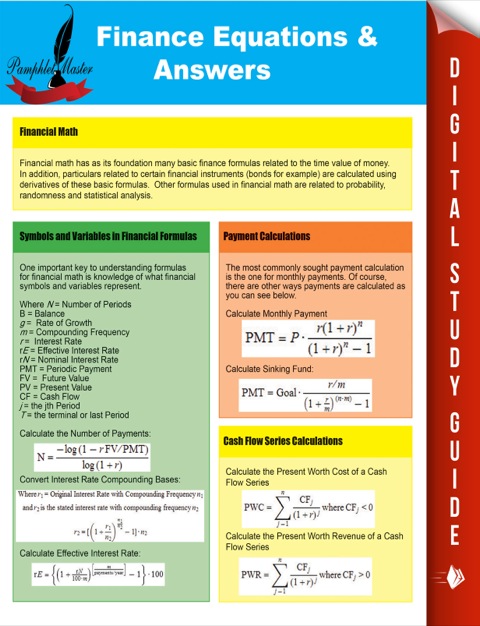 Cover image for book Finance Equations & Answers