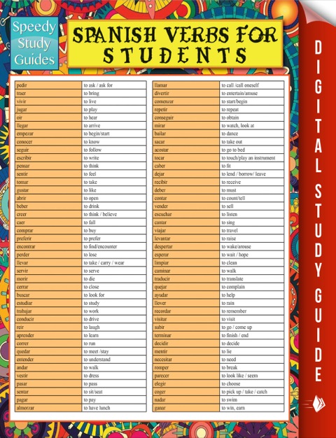 Cover image for book Spanish Verbs For Students (Speedy Study Guide)