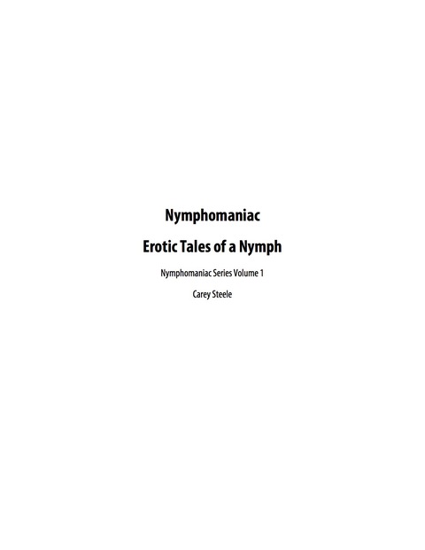 Cover image for book Nymphomaniac: Erotic Tales of a Nymph