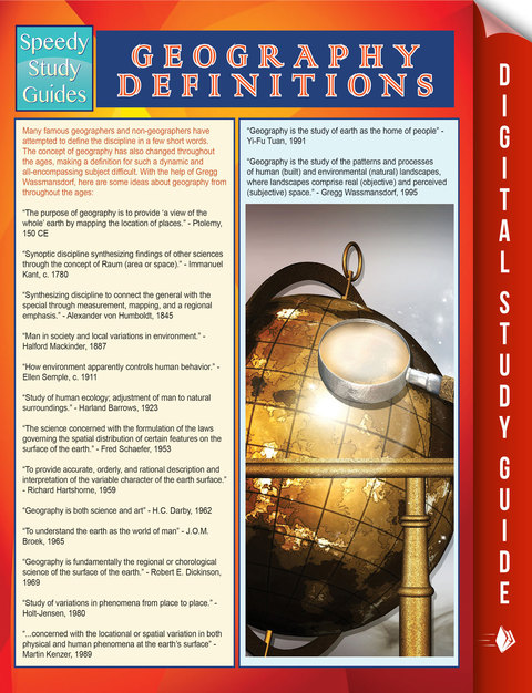 Cover image for book Geography Definitions (Speedy Study Guide)