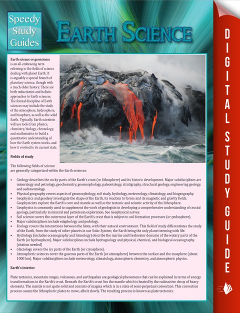 Cover image for book Earth Science (Speedy Study Guide)