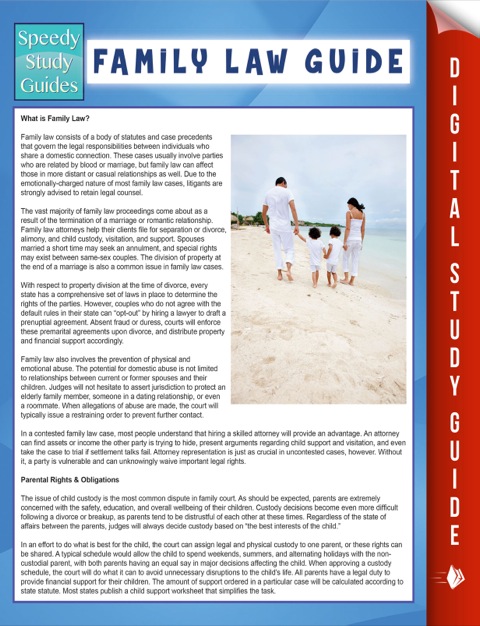 Cover image for book Family Law Guide (Speedy Study Guide)