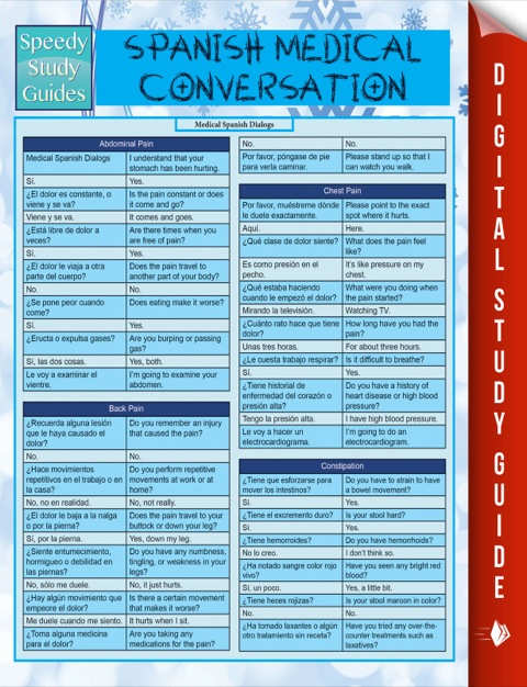 Cover image for book Spanish Medical Conversation (Speedy Language Study Guide)