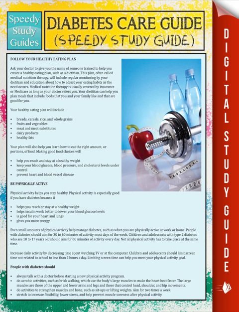 Cover image for book Diabetes Care Guide (Speedy Study Guide)