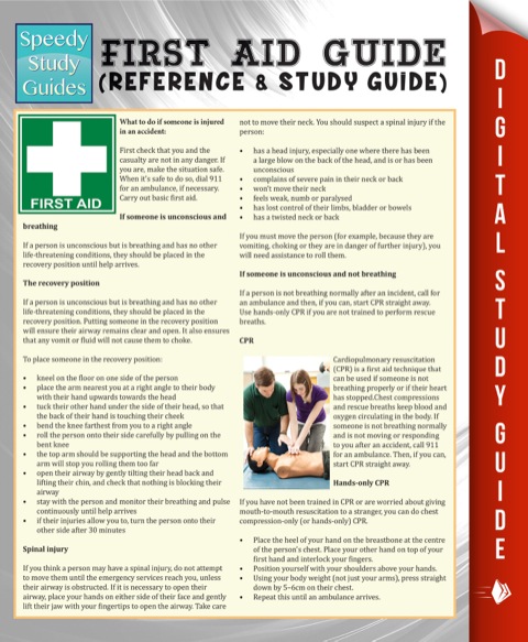 Cover image for book First Aid Guide (Reference & Study Guide) (Speedy Study Guide)