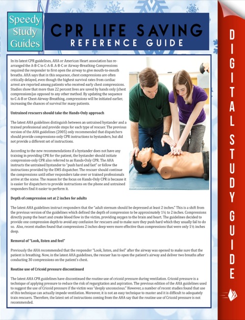 Cover image for book CPR Lifesaving Reference Guide (Speedy Study Guide)