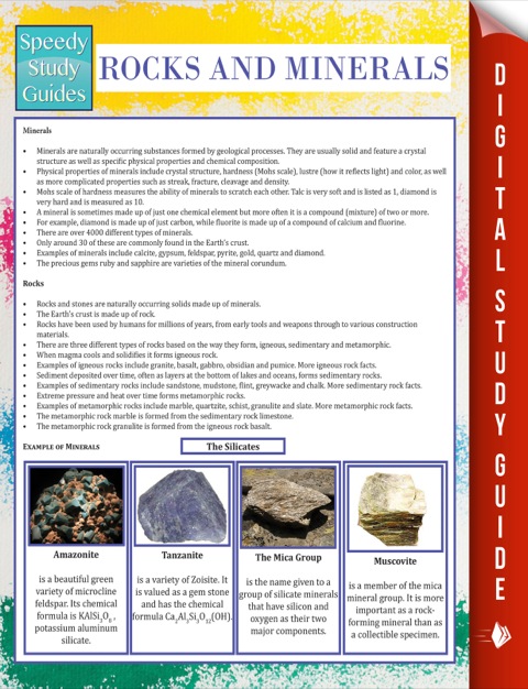 Cover image for book Rocks and Minerals (Speedy Study Guide)