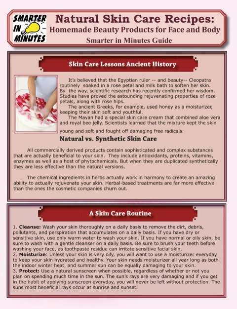 Cover image for book Skin CareNatural Homemade Skin Care Recipes