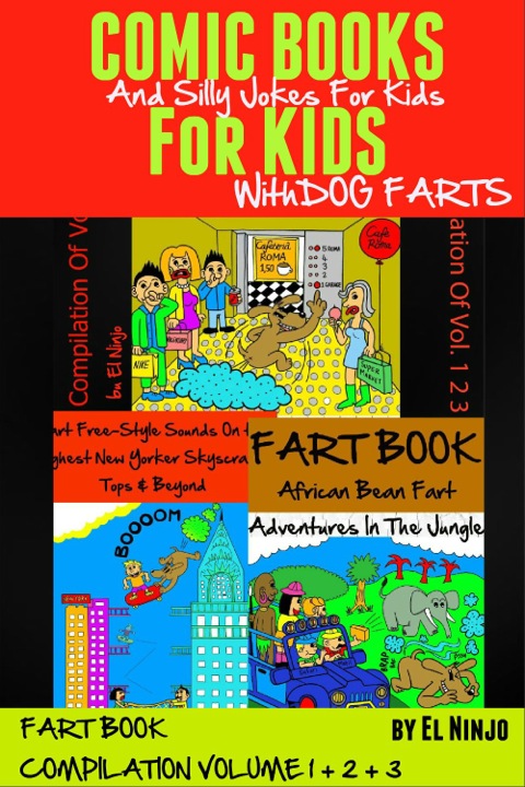 Cover image for book Comic Books For Kids: Silly Jokes For Kids With Dog Farts
