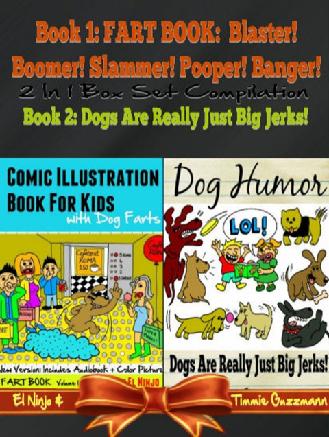 Cover image for book Comic Illustration Book For Kids With Dog Farts - Fart Book For Kids