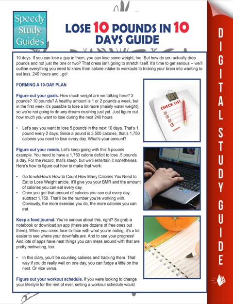 Cover image for book Lose 10 Pounds In 10 Days Guide (Speedy Study Guide)