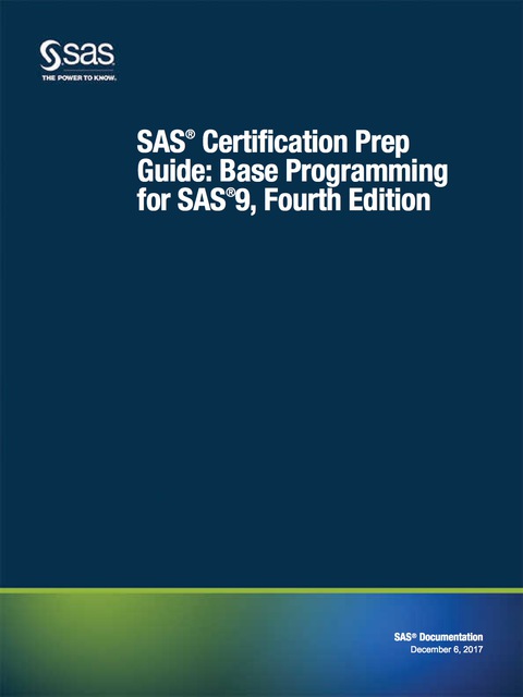Cover image for book SAS Certification Prep Guide