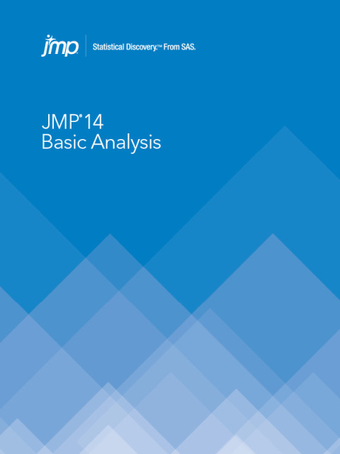 Cover image for book JMP 14 Basic Analysis