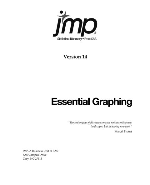 Cover image for book JMP 14 Essential Graphing